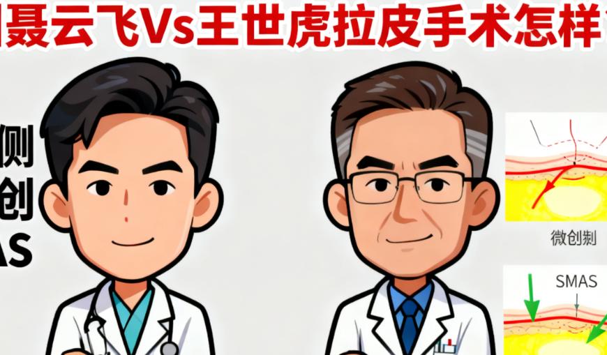 广州聂云飞Vs王世虎拉皮手术：价格与变好情况对比