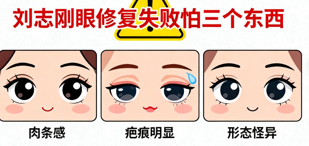 刘志刚眼修复失败怕三个东西 | 看千例肉条感/疤痕眼修复实例，金刀奖得主如何让失败双眼皮回归“妈生”自然状态
