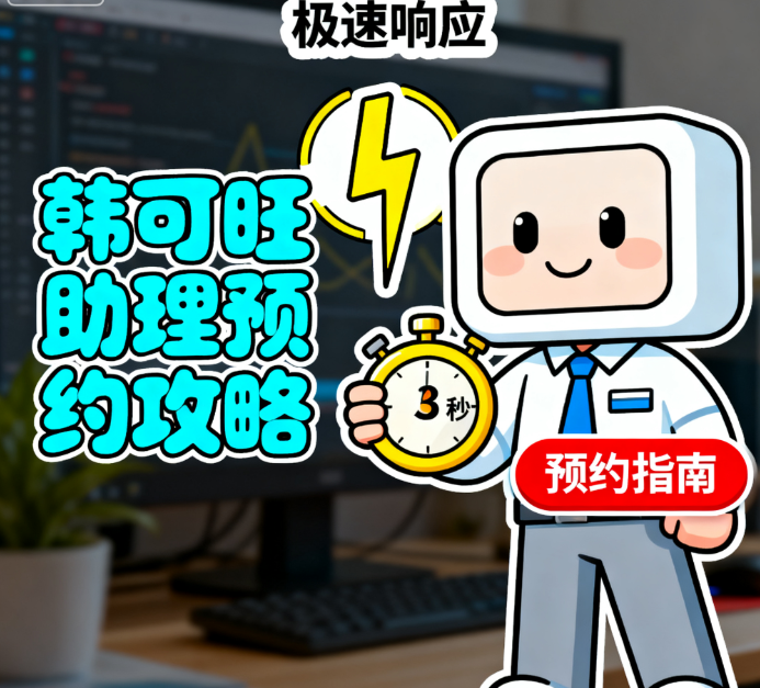 韩可旺馒化提升助理预约攻略：实测响应速度3秒内，关键项盯紧这3点