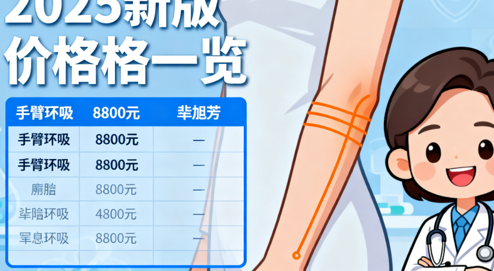 南京裴旭芳吸脂价格一览(含手臂|腰腹环吸等)贵吗？2025新版案例+费用解析