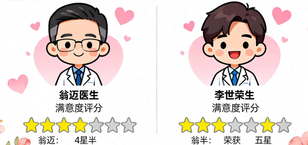 翁邁醫(yī)生和李世榮醫(yī)生哪個(gè)好