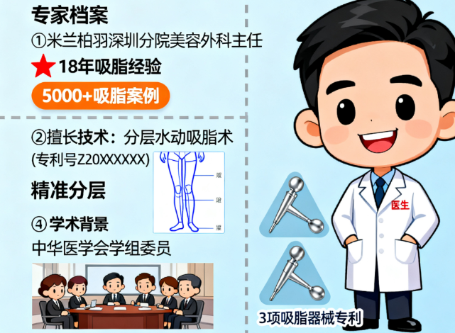 深圳米蘭柏羽鐘偉洪吸脂技術(shù)：分層穩(wěn)準(zhǔn)，降低變好期顧慮