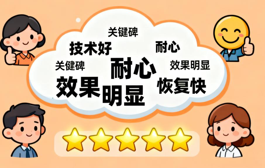 王阔远与同领域医生的术后疗效对比