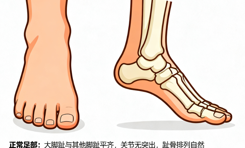 拇外翻程度级别对照图来了！4个阶段高清图解，教你快速判断严重程度