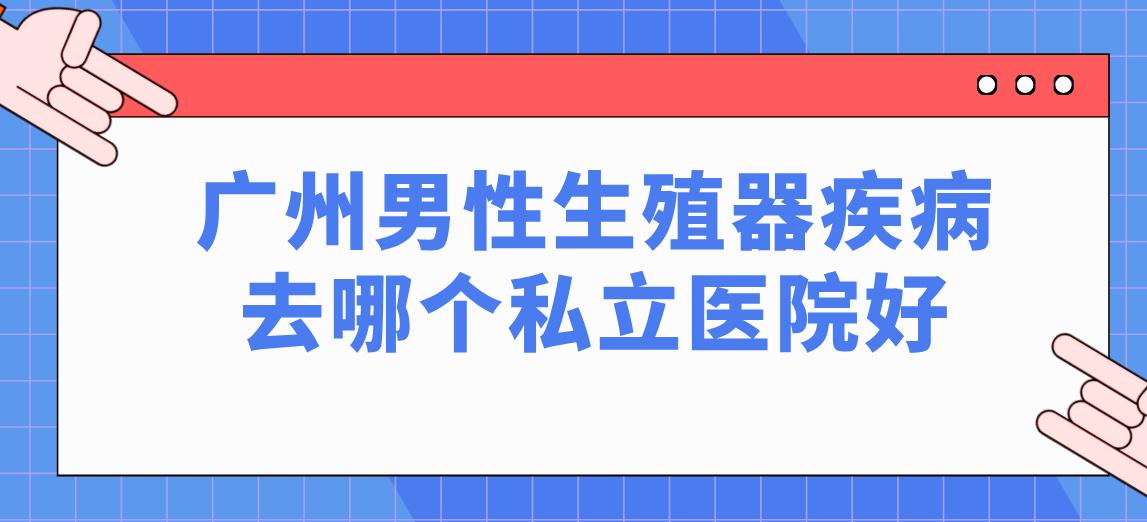 广州男性生殖器疾病去哪个私立医院好