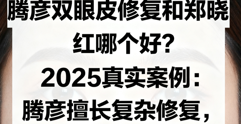 騰彥雙眼皮修復和鄭曉紅哪個好