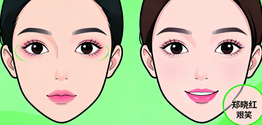 騰彥雙眼皮修復和鄭曉紅對比