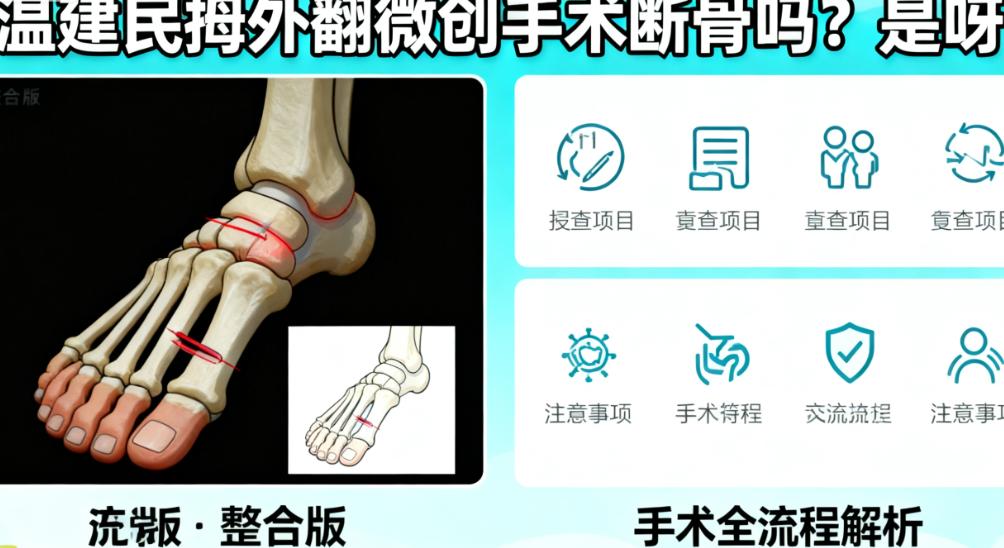溫建民拇外翻微創(chuàng)手術(shù)切骨避坑：別貪多，100+實(shí)例說(shuō)切哪