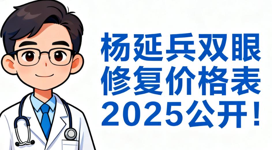 楊延兵雙眼修復(fù)核心項目價格明細(2025 當下)