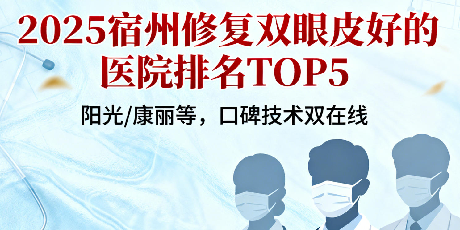 2025宿州修复双眼皮好的医院排名top5！阳光/康丽等，口碑技术双在线