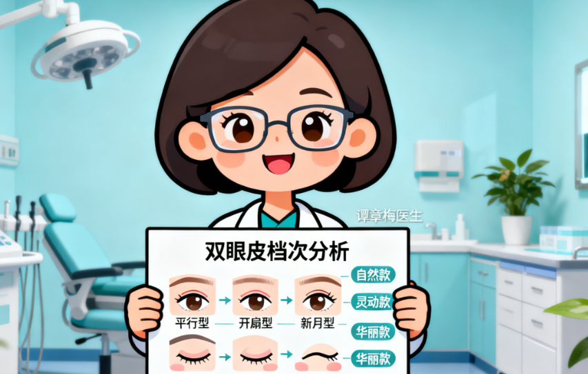 谭章梅双眼皮属于什么档次