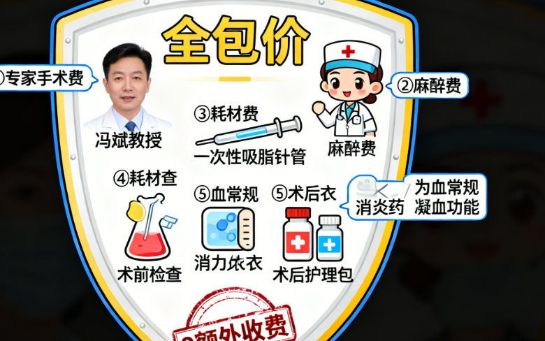 冯斌教授的吸脂手术有没有额外费用