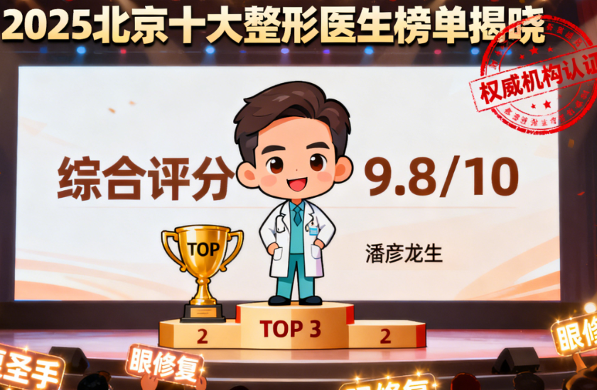 潘彦龙双眼皮修复在北京有名吗？2025北京十大整形医生榜单揭晓，潘彦龙3000+案例稳居前三