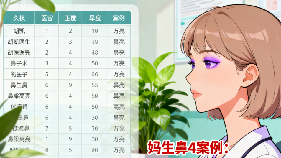 胡凱醫(yī)生的鼻子價位