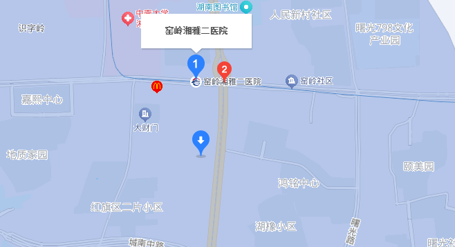 長沙亞韓附近地鐵路線