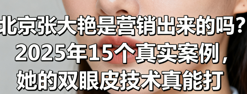 北京張大艷是營(yíng)銷(xiāo)出來(lái)的嗎