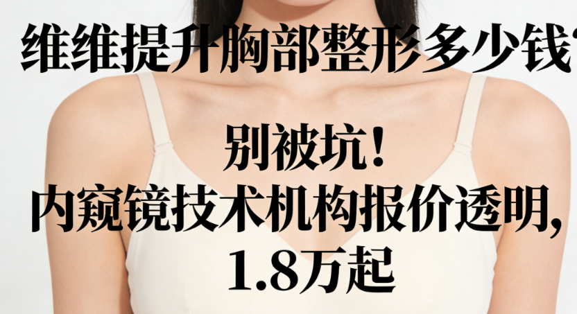 維維提升胸部整形多少錢