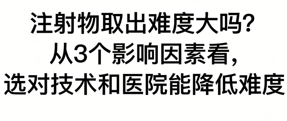 注射物取出難度大嗎