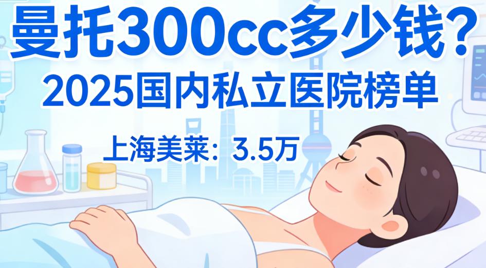 曼托300cc選哪家？3家高口碑醫(yī)院推薦（附地址+電話）