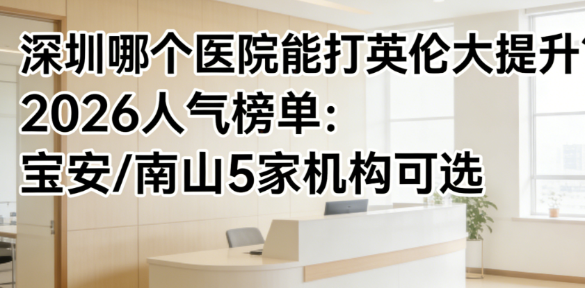 深圳哪個(gè)醫(yī)院能打英倫大提升
