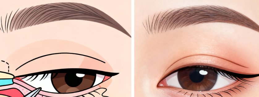 深圳朱武根雙眼皮修復(fù)范例