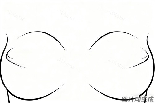 飽滿胸部卡通圖展示 飽滿胸部卡通圖展示