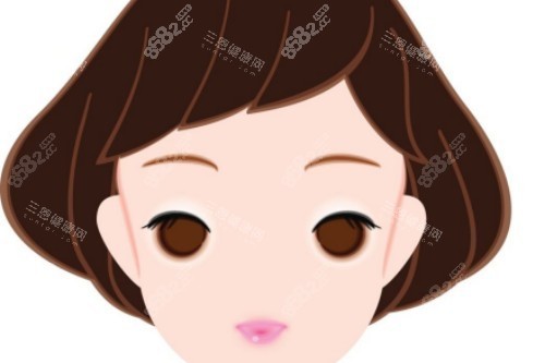 雙眼皮手術(shù)前后對(duì)比卡通