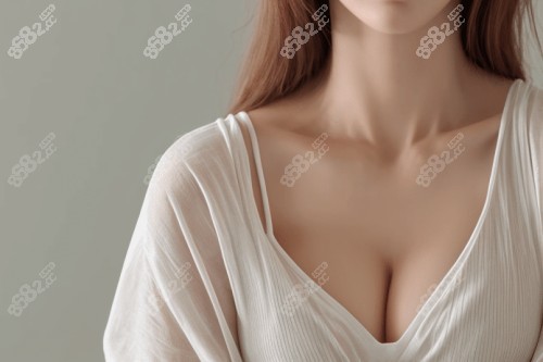 隆胸手術(shù)示意圖