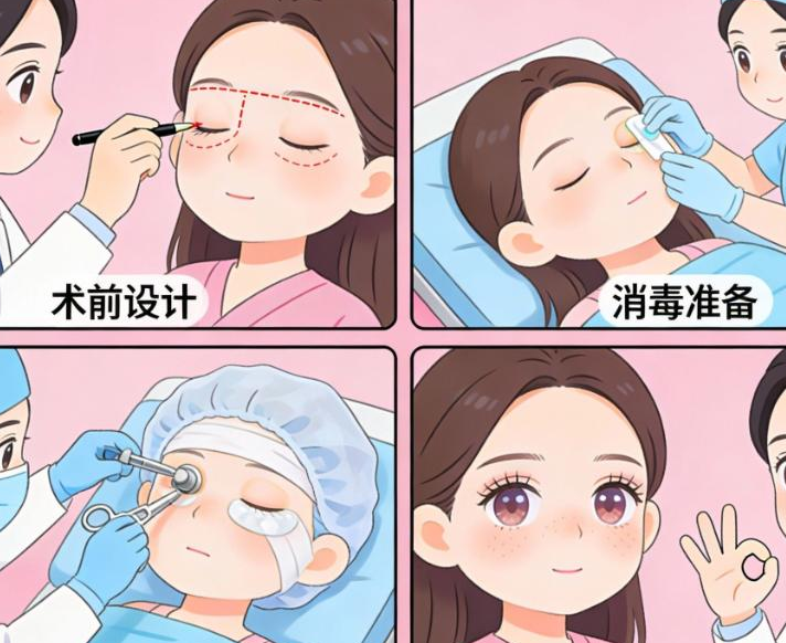 扇形（開扇型）雙眼皮與適合眼型