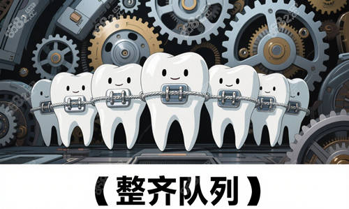 牙齒矯正科幻感圖片