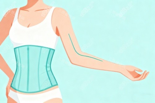 腰腹部做吸脂展示圖