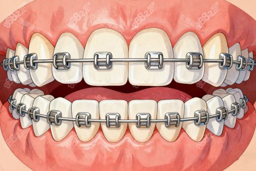 牙齒矯正傳統(tǒng)方式展示