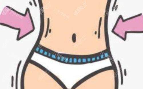 肚子抽脂后示意圖