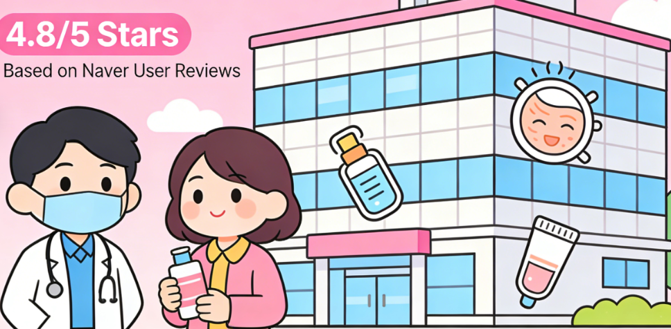 Klinik dermatologi yang mendapat penilaian tinggi di Korea, tersenarai dalam 10 teratas dalam senarai populariti dan reputasi negara tersebut, akan membimbing anda mengenai “kawasan-kawasan premium” yang disasarkan untuk pelancong.插图4