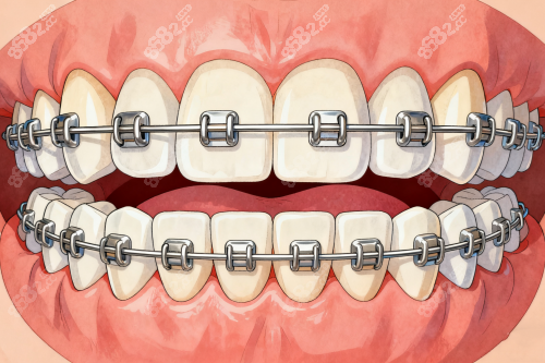 牙齒矯正傳統(tǒng)方式展示