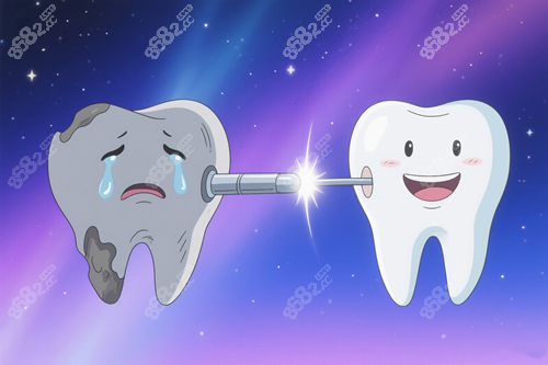 補(bǔ)牙前后對比