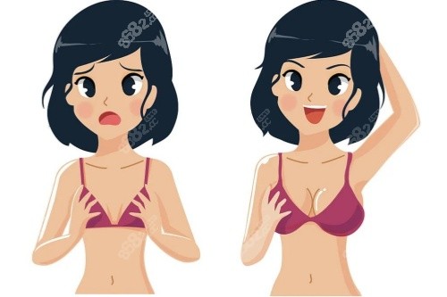 豐胸卡通對比圖