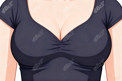 飽滿胸部卡通圖