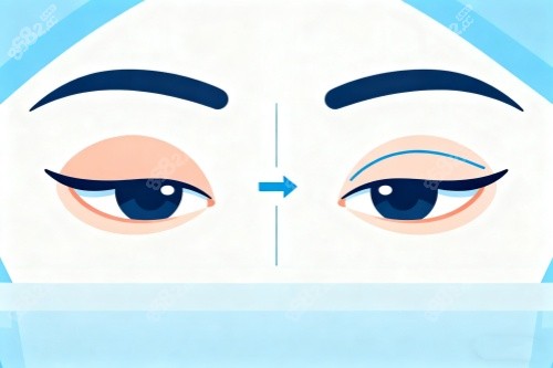單眼皮和雙眼皮對比圖