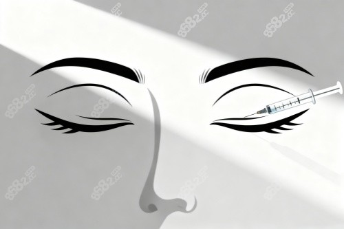 雙眼皮注射卡通圖