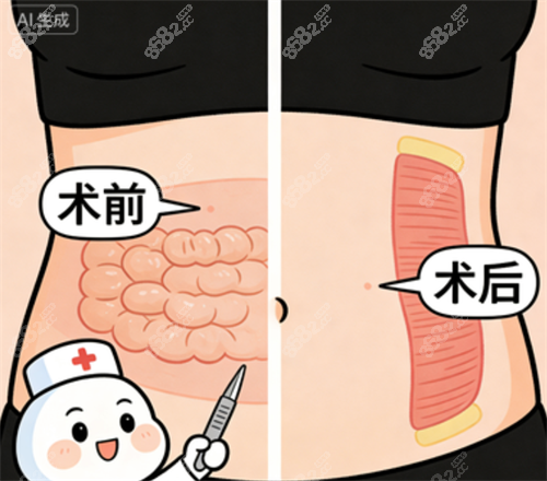 腹壁成形術(shù)前術(shù)后對(duì)比 腹壁成形術(shù)前術(shù)后對(duì)比