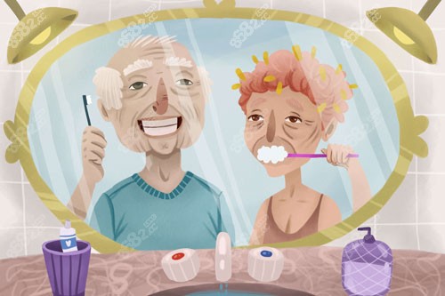 老年人牙齒卡通圖 老年人牙齒卡通圖