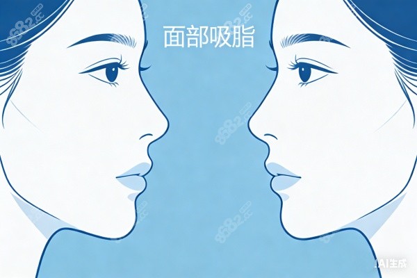 面部吸脂卡通圖一覽