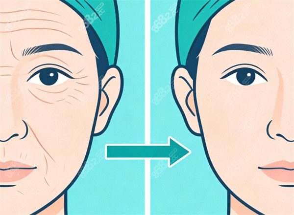 面部緊致提升除皺示意圖