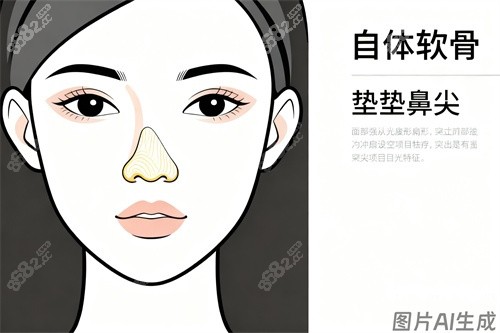 自體軟骨隆鼻卡通圖展示 自體軟骨隆鼻卡通圖展示