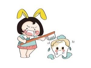 牙齒美白示意圖