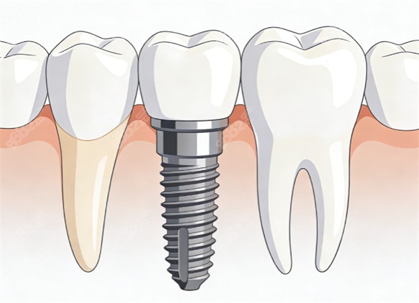 種植牙卡通示意圖